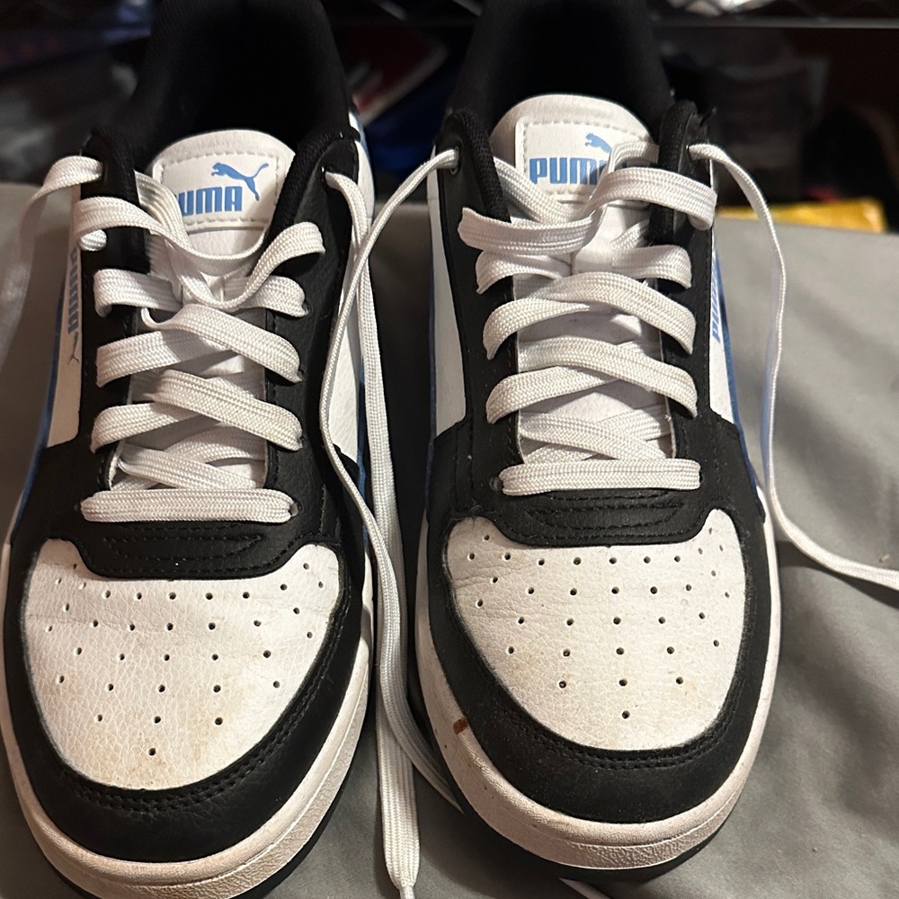 Puma Kids Sneakers Black White Blue